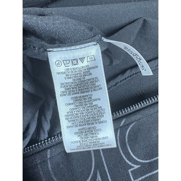 Calvin Klein Jacket Womens Size 2X Black Abstract All Over Logo Athleisure New - Picture 11 of 13